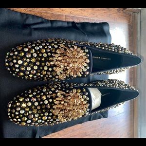 Giuseppe Zanotti gemstone heel loafers- sz39.5